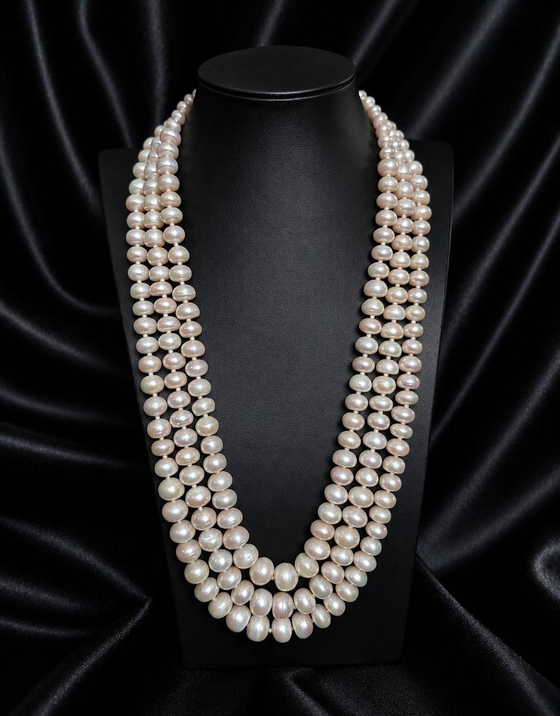 AQ-CFP-005 — Fancy lavender round pearls, AAA grade