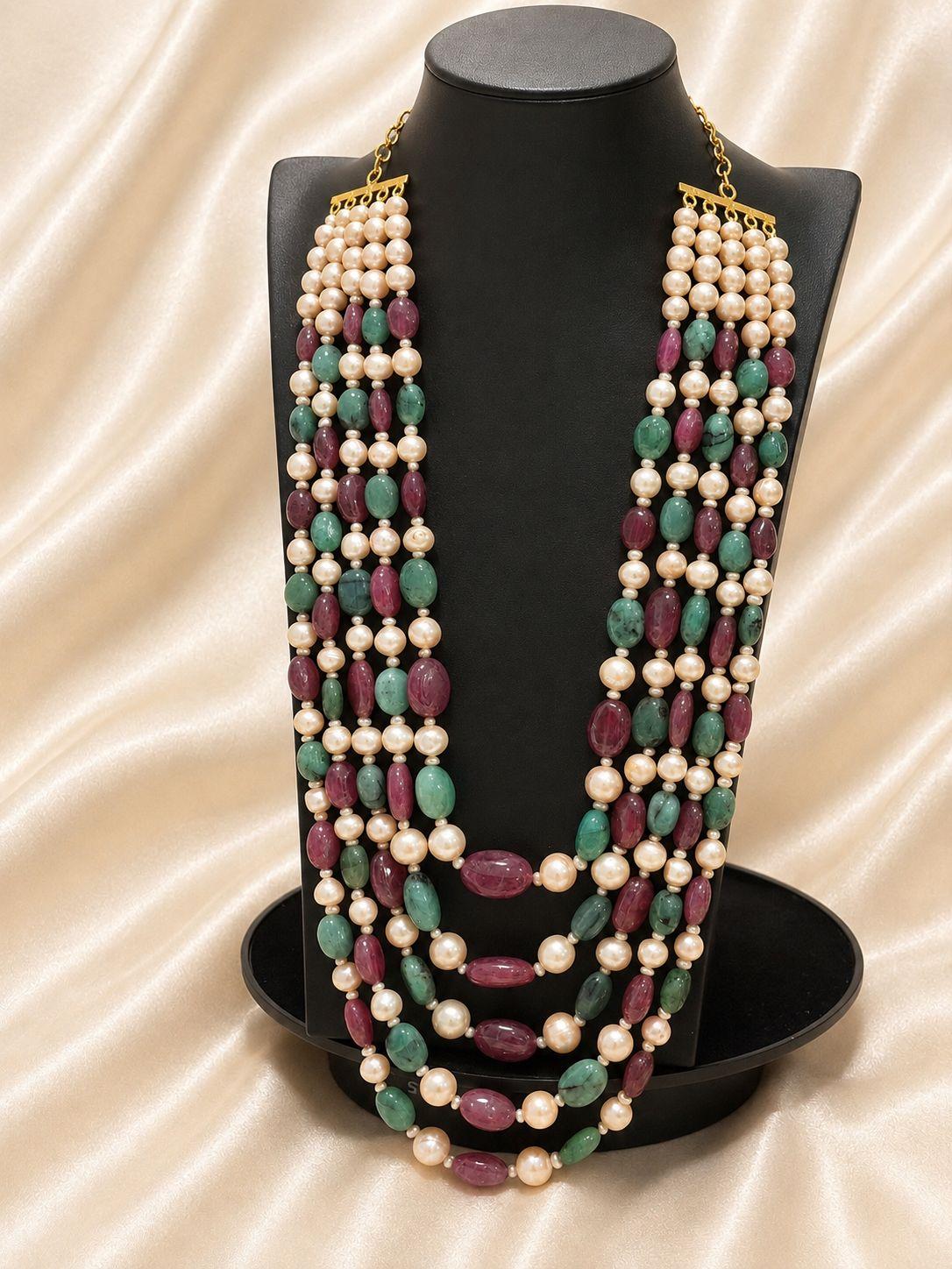 AQ-GSRE-006 — Baroque pearl with Bangkok ruby